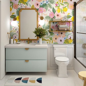 Цветная и яркая ванная комната: как преобразить санузел в Шахте - shahta.mebel54.com | фото
