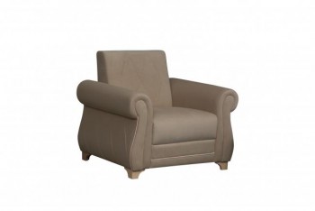 Кресло для отдыха "Порто" (велюр киви латте / микровельвет крем) в Шахте - shahta.mebel54.com | фото
