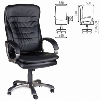 Кресло офисное BRABIX Omega EX-589 (черное) в Шахте - shahta.mebel54.com | фото