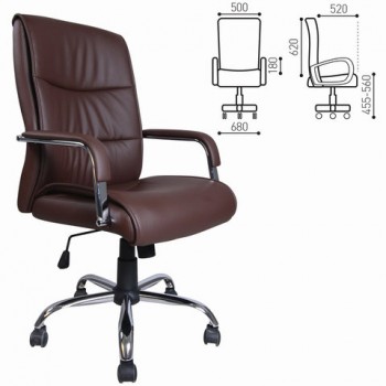 Кресло офисное BRABIX Space EX-508 (коричневый) в Шахте - shahta.mebel54.com | фото