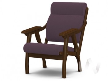 Кресло Вега-10 (орех лак/ULTRA PLUM) в Шахте - shahta.mebel54.com | фото