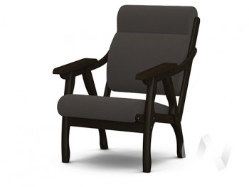 Кресло Вега-10 (венге лак/ULTRA GRAFIT) в Шахте - shahta.mebel54.com | фото