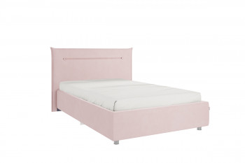 Кровать 1,2 Альба с основанием (Нежно-розовый велюр) в Шахте - shahta.mebel54.com | фото