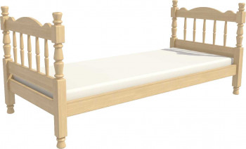 Кровать одинарная Аленка из массива сосны 800*1890 Сосна в Шахте - shahta.mebel54.com | фото