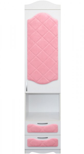 Пенал с ящиками серии Иллюзия 36 Светло-розовый в Шахте - shahta.mebel54.com | фото