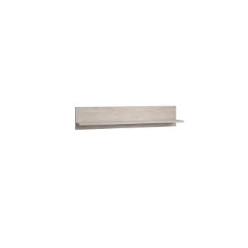 Полка навесная Саманта Дуб харбор белый в Шахте - shahta.mebel54.com | фото