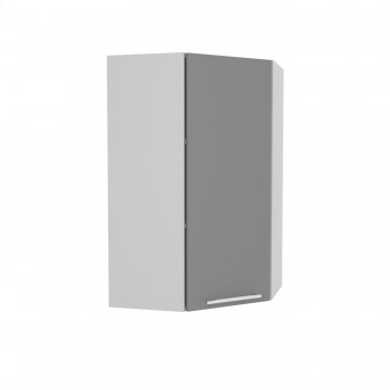 Ройс ВПУ 550 Шкаф верхний угловой высокий (Графит софт/корпус Серый) в Шахте - shahta.mebel54.com | фото