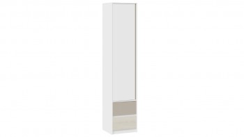 Шкаф для белья комбинированный «Сканди» Дуб Гарден/Белый/Глиняный серый в Шахте - shahta.mebel54.com | фото