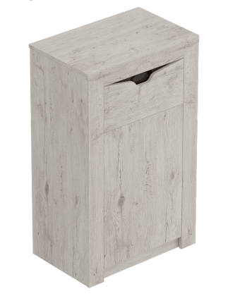 Тумба с дверцей и ящиком Соренто Дуб бонифаций/Кофе структурный матовый в Шахте - shahta.mebel54.com | фото